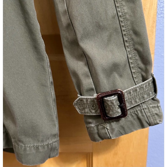 Pre-loved American Eagle Women’s Sz Small Green Army Jacket - Picture 11 of 16